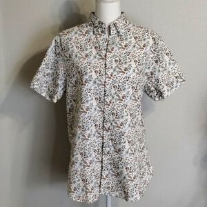 Denim & Flower Ricky Singh Floral Button down Size Medium Men's